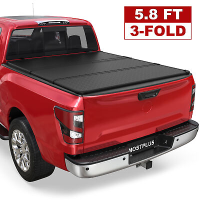 #ad Tri Fold 5.7FT 5.8FT Hard Truck Bed Tonneau Cover For 2017 2023 Nissan Titan $369.98
