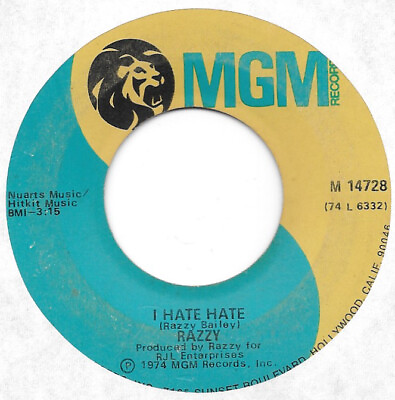#ad #ad RAZZY I Hate Hate on MGM northern soul 45 HEAR $12.00