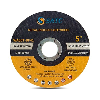 #ad 100 PCS 5 inch Cut Off Wheel 5x.045x7 8quot; Cut off Wheel Cutting Discs Steel Metal $59.99