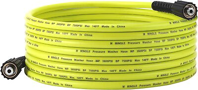 #ad Pressure Washer Hose 25 FTx1 4quot; Replacement Power Wash Hose w M22 14mm Fittings $34.93