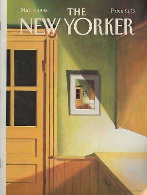 #ad The New Yorker March 9 1992 Gretchen Dow Simpson Cover Complete Magazine $7.81