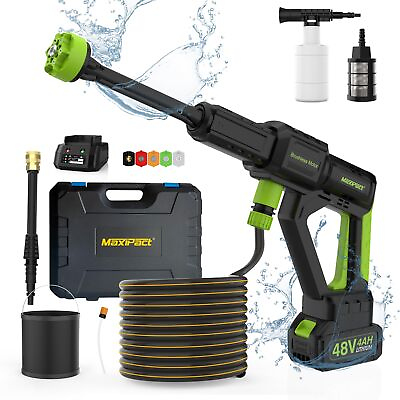 #ad MAXIPACT Cordless Pressure Washer 1000 PSI Portable Pressure Washer with Dis... $146.53