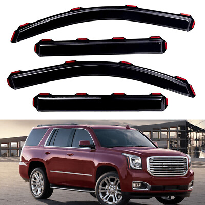 In Channel Window Vent Visors Rain Guards for 2015 2020 Chevy Tahoe GMC Yukon $41.99