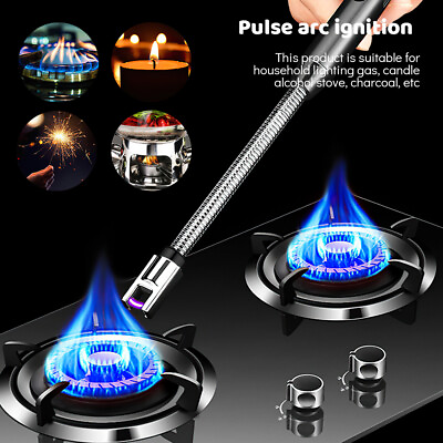 #ad #ad Electric Lighter USB Rechargeable Dual Arc Flameless Windproof Electric Plasma $6.99