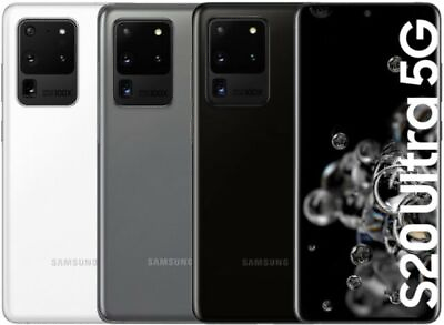 Samsung Galaxy s20 Ultra SM G988U 128GB Black and Gray Unlocked Good $249.99