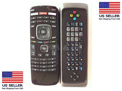 #ad New BESIA VIZIO Replaced XRT301 Keyboard 3D Internet Apps HDTV Remote with Vudu $8.36