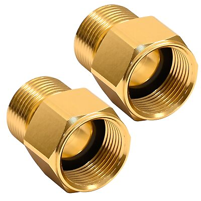 #ad 2 Pack Pressure Washer Couplers M22 15mm Female Thread to M22 14mm Male Fitt... $36.09
