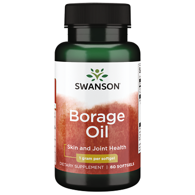 #ad Swanson Borage Oil 1 G 60 Softgels $10.66