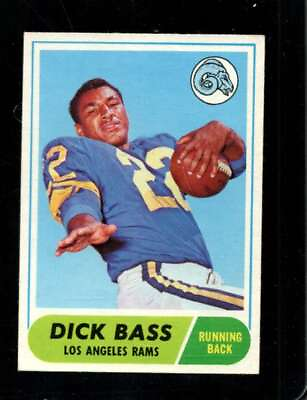 #ad 1968 TOPPS #2 DICK BASS VGEX LA RAMS NICELY CENTERED *X100375 $4.50