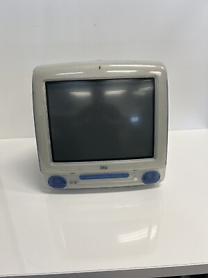 #ad Vintage Apple iMac G3 M5521 Mac OS 9.0 128MB Blue PARTS $140.00