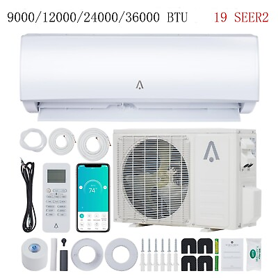#ad 9000 12000 24000 36000BTU Mini Split Air Conditioner Inverter 19 SEER2 Heat Pump $987.99