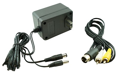 #ad #ad Audio AV RAC Cable Cord Adapter AC Power Supply For SEGA Genesis 1 Original Kit $11.95