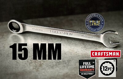 #ad New Craftsman 15 MM Combination Wrench Metric Polished Chrome $11.74