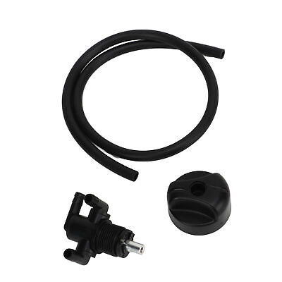 #ad High Quality 3 Way Petcock Tank Fuel Shut Off Valve Switch With Fuel Line New $12.76
