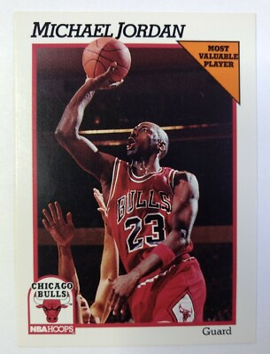 #ad 1992 92 NBA Hoops Most Valuable Player Michael Jordan #30 HOF Chicago Bulls $1.40
