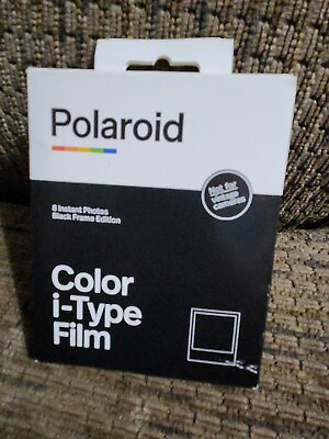 #ad Polaroid 6019 Color i Type Film 8 Instant Photos Black Frame Edition $20.69