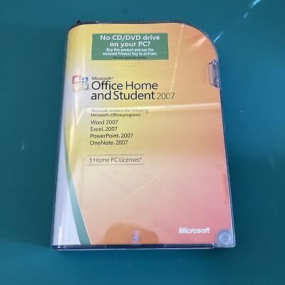 Microsoft Office Home amp; Student 2007 w Product Key. Excel Word amp; PowerPoint. VG #ad $15.99