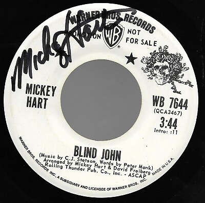 #ad #ad Blind John Pump Man Promo * by Mickey Hart 7quot; Vinyl 1972 Original Signed $239.99