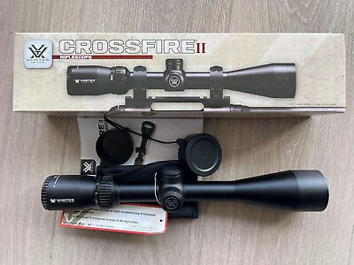 #ad Vortex Crossfire II 4 12X44 V Plex Reticle MOA Riflescope CF2 31013 DEMO $125.99