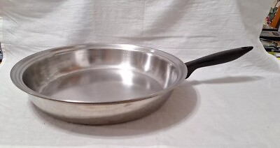 #ad Cordon Bleu 12quot; Pressure Bonded Stainless Steel Fry Pan No Lid $44.00