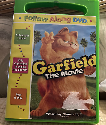#ad Garfield the Movie DVD Follow Along Childrens Kids Movie Educational Captions $8.00