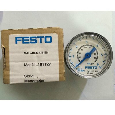 #ad 1pc new Festo MAP 40 6 1 8 EN Pressure gauge Fast Shipping $50.50