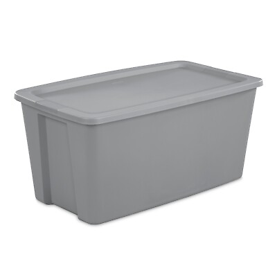 #ad #ad 50 Gallon Tote Box Plastic Titanium $19.98