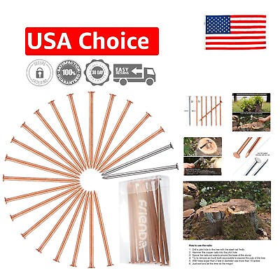 #ad Tree Stump Removal Spikes 20 Pcs 3.5 Inch Long Nail Spikes for Killing Trees $31.99