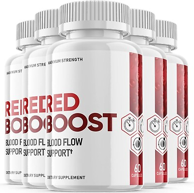 #ad Red Boost Blood Flow Support Red Boost Blood Flow Supplement OFFICIAL 5 Pack $50.95