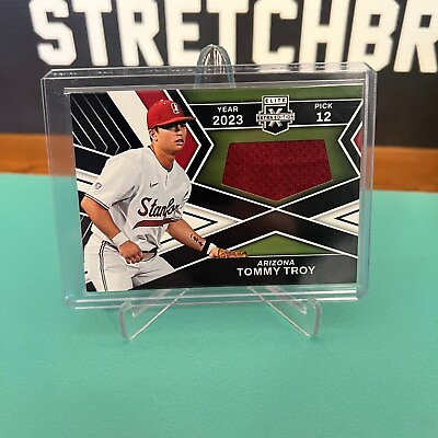 #ad Tommy Troy 2023 Elite Extra Edition First Round Materials Patch Diamondbacks $3.50