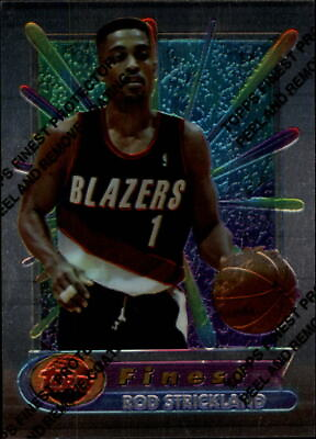 #ad #ad 1994 95 Finest Portland Trail Blazers Basketball Card #165 Rod Strickland $1.69