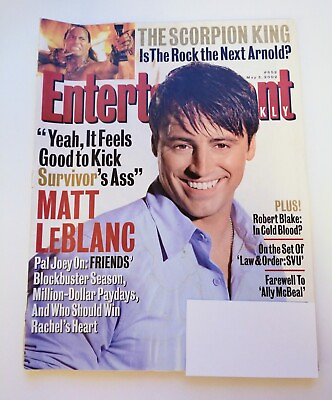#ad Entertainment Weekly Magazine May 6 2002 Matt LeBlanc Ally McBeal $13.99