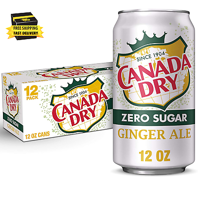 #ad #ad Zero Sugar Ginger Ale Soda 12 Fl Oz Cans Pack of 12 ⭐️⭐️⭐️⭐️⭐️ $9.56