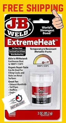 #ad #ad J B Weld 37901 ExtremeHeat High Temperature Resistant Metallic Paste 3 oz $10.50