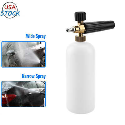 Snow Foam Lance Pressure Washer Gun Cannon Soap Sprayer 1L Bottle For Car Wash $16.98