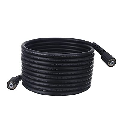 High Pressure Washer Hose 25 FT X 1 4 Inch 3600 PSI M22 14mm Replacement Powe... #ad $28.11