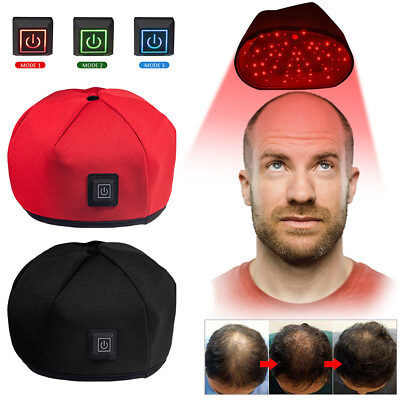 #ad 3 Modes Infrared Red Light Therapy Cap Hat Hair Regrowth Hair Loss Treatment $56.99