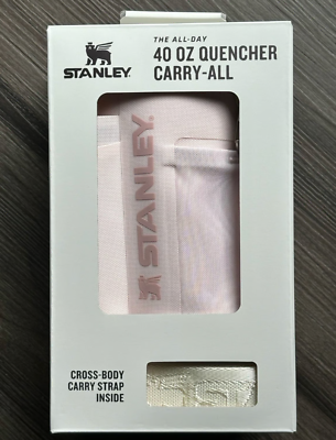 #ad STANLEY The All Day 40 OZ Quencher Carry All Rose Quartz Brand New NO CUP $104.99