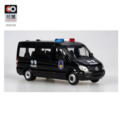 #ad 1 64 scale Xcartoys #160 Mercedes Benz V Class Police Black Cars Model Diecast $17.24