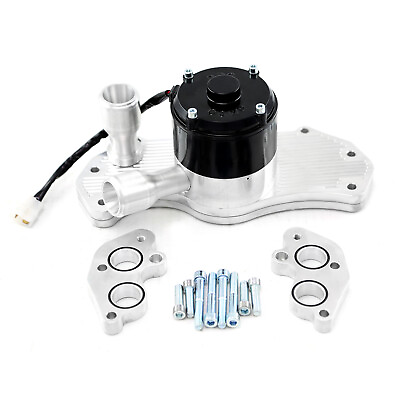 #ad Chevy LS1 40 Gpm Slimline Electric Water Pump Polished $236.84