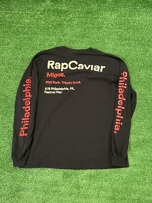 #ad Rap Caviar Migos Lil Yachty Baby Trippie Redd T Shirt Live Concert Rap Hip Hop L $60.00