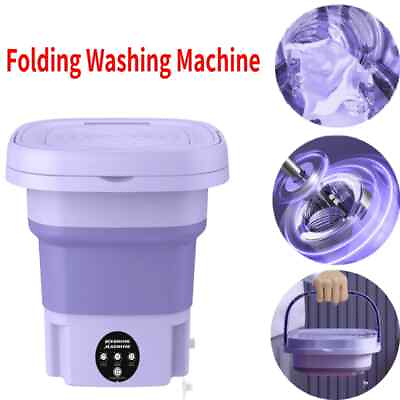 #ad #ad Portable Washing Machine Mini Washer Foldable Washer and Spin Dryer Small Travel $27.98