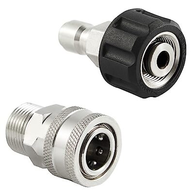 #ad Pressure Washer Quick Connect Fittings M22 14mm to 3 8 Inch Quick Connect Pr... $20.19