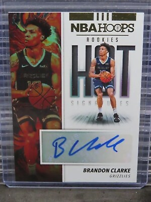 #ad 2019 20 Hoops Brandon Clarke Hot Rookie RC Auto Autograph #HR BCL $35.00