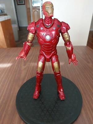 2007 Marvel 12 Inch Iron Man Movie Action Figure Lights Hasbro NO TALKING #ad $1.99