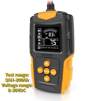 #ad 24V 12V Automotive Digital Battery Tester Car Cranking Charging Test Analyzer $36.94