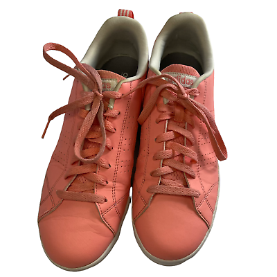 #ad Adidas Women#x27;s Advantage Clean VS Ray Pink White Shoes AW4747 $55.00