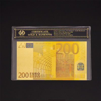 #ad #ad Euro banknotes Euro 200 Paper Money World Bill Currency Note In Plastic Sleeve $3.60
