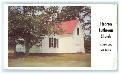 #ad c1960#x27;s Madison Virginia VA Hebron Lutheran Church Vintage Postcard $6.47