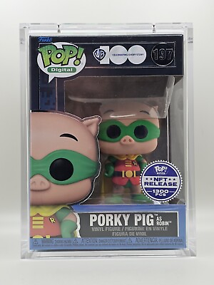 #ad #ad Funko Pop Digital #197 WB 100 Looney Porky As Robin Legendary LE 1300 Armor $79.99